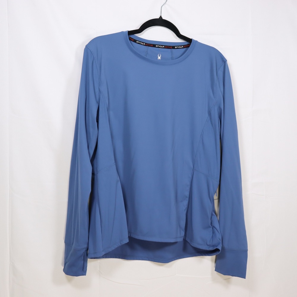 Spyder Active Long Sleeve Top XXL Blue Womens Gorpcore Athletic